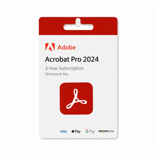 Adobe Acrobat Pro 2024 - 3-Year Subscription (Windows & Mac)